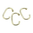 thumbnail image 1 of "C" Shower Curtain Hooks in Brass, 1 of 2