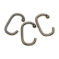 "C" Shower Curtain Hooks in Oil Rubbed Bronze