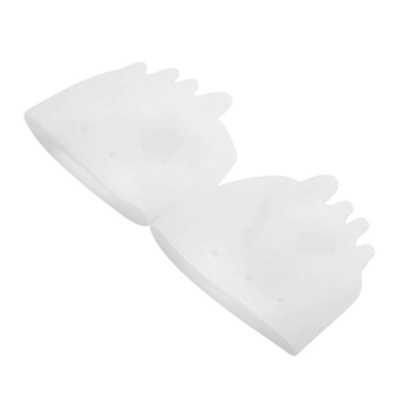 C Silicone Five Hole Honeycomb Toe Separator Spreader For Hallux Valgus Overlapping Toes Forefoot Pad Orthosis Pedicure Tool Transparent