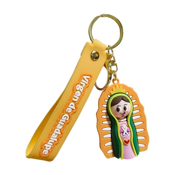 C Silicone Jesus Keychain Pendant, 3D Religious Design For Car Keys Backpack Purse, Inspirational Gift Idea