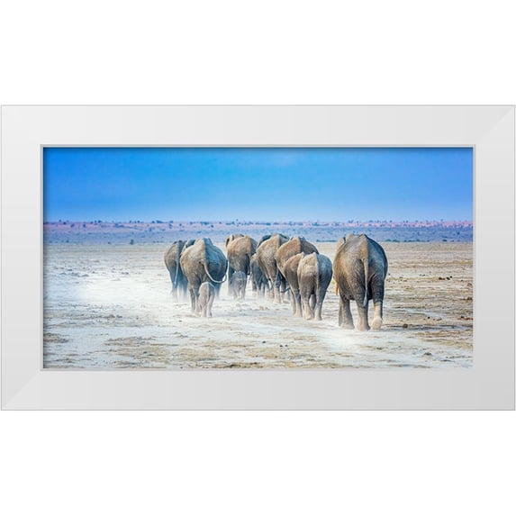 C. Sink, Jeffrey 14x9 White Modern Wood Framed Museum Art Print Titled - On The Way Home
