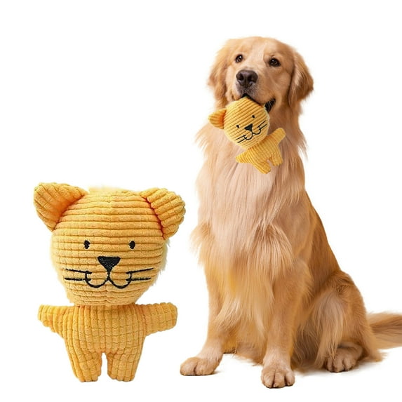 C Small Dog Chew Resistant Toy Plush Tiger Design For Indoor Play Bite ...