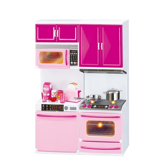 C Small Simulated Kitchen Toy With Realistic Appliances For Imaginative Play And Cooking Role-Play