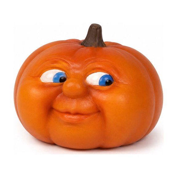 C Smiling Pumpkin Whimsical Figurine For Halloween, Funny Plastic Ornament For Tabletop Display C