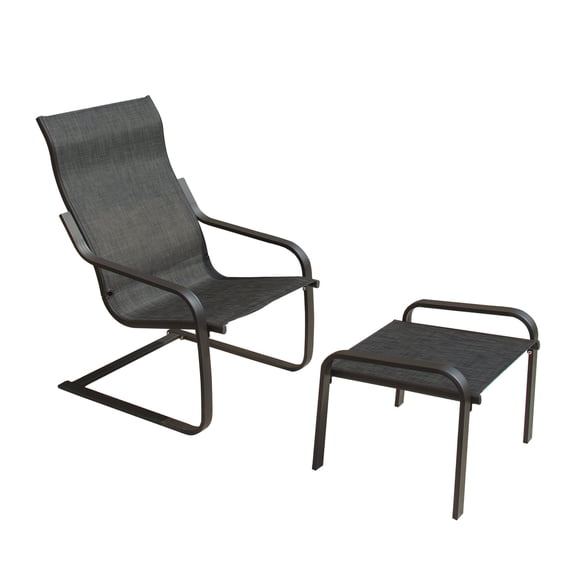 C Spring Motion Chair for Porch and Yard, Non-Skid and Sturdy / Relax Safely and Comfortably