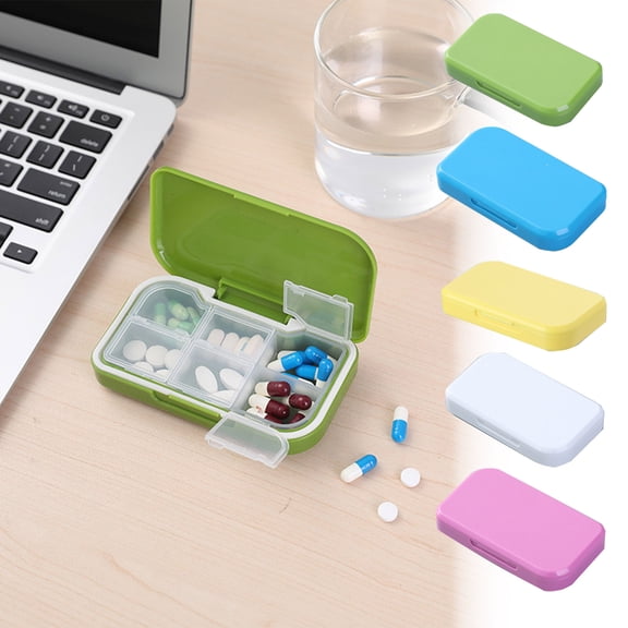 C Storage Box Portable with 6 Dry Compartments, Double-Layer Sealing for Travel, Outdoor, and Everyday Use