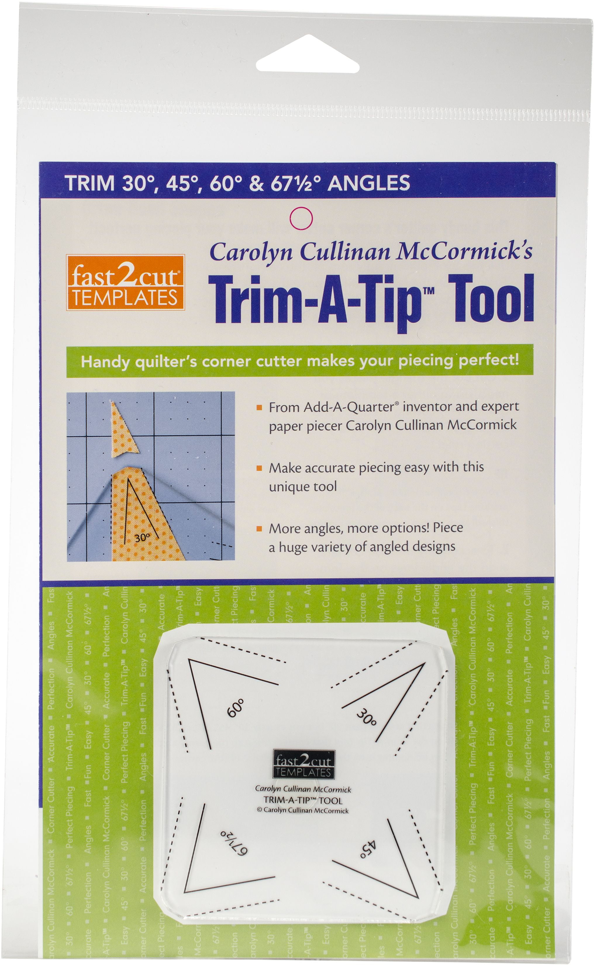 C&T Publishing fast2cut Tools TrimATip ToolTrim 30, 45, 60 And 67.5