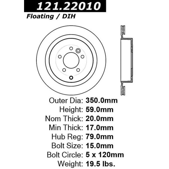 C-Tek Disc Brake Rotor 121.22010