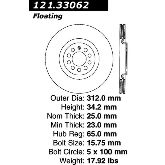 C-Tek Disc Brake Rotor 121.33062