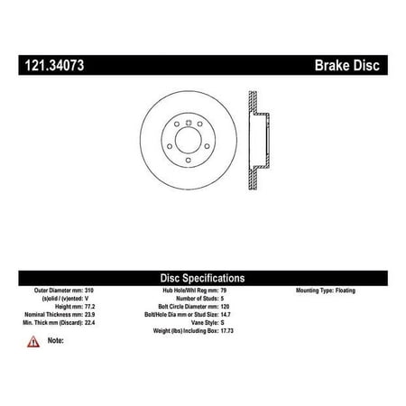C-Tek Disc Brake Rotor 121.34073