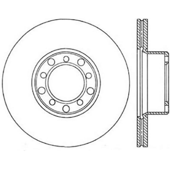C-Tek Disc Brake Rotor 121.35007 Fits select: 1981-1985 MERCEDES-BENZ 380, 1979-1980 MERCEDES-BENZ 450