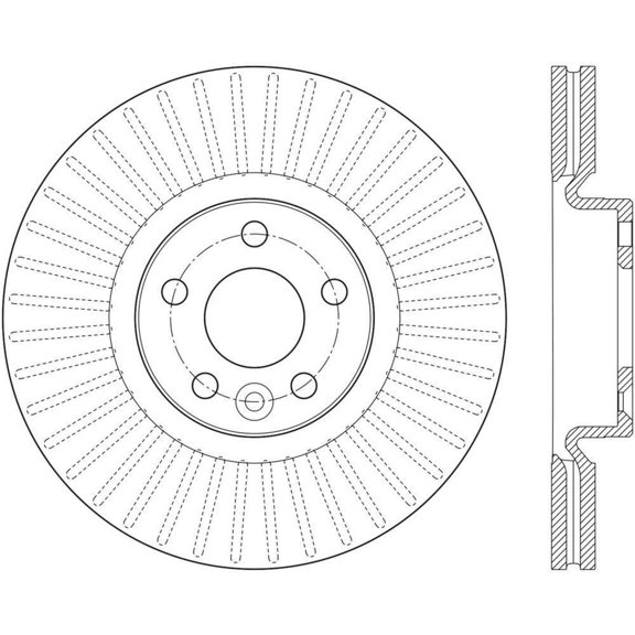 C-Tek Disc Brake Rotor 121.39056 Fits select: 2016-2017 VOLVO XC60