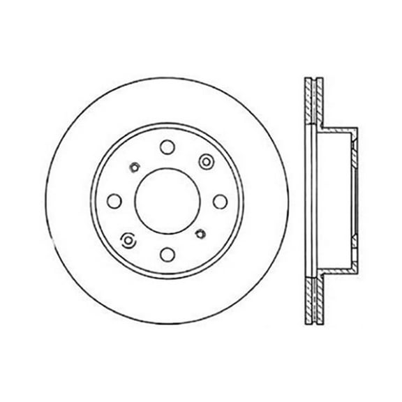 C-Tek Disc Brake Rotor 121.40011 Fits select: 1984-1987 HONDA ACCORD, 1988-1989 HONDA ACCORD LX