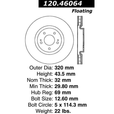 C-Tek Disc Brake Rotor 121.46064