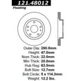thumbnail image 1 of C-Tek Disc Brake Rotor 121.48012 Fits select: 2007-2013 SUZUKI SX4, 1 of 4