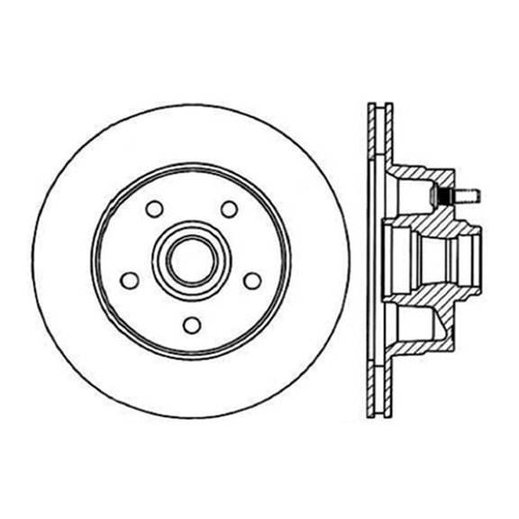 C-Tek Disc Brake Rotor 121.63008 Fits select: 1986-1992 JEEP CHEROKEE, 1986-1992 JEEP COMANCHE