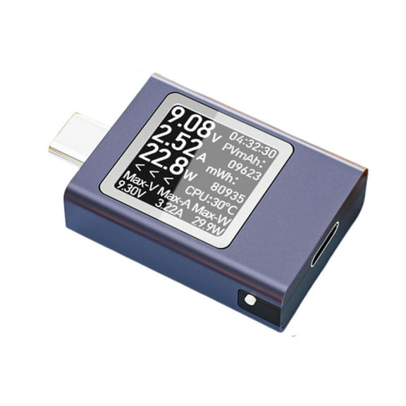 C Tester Meter 4.5~50V 0~12A Voltage Current Tester USB Power Meter