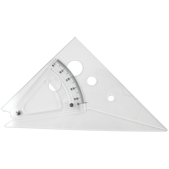 C-Thru Adjustable Triangle, 10", Increments of 1/2 from 0 to 90