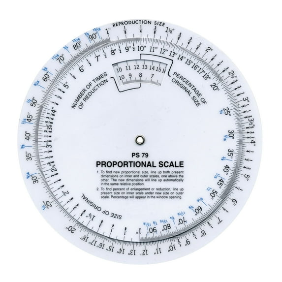 C-Thru Circular Proportional Scale, 6 in