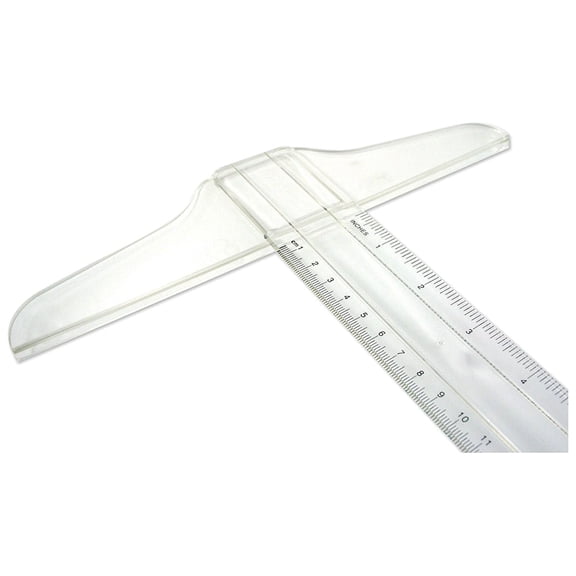 C-Thru Junior T-Square Ruler, 18" Plastic