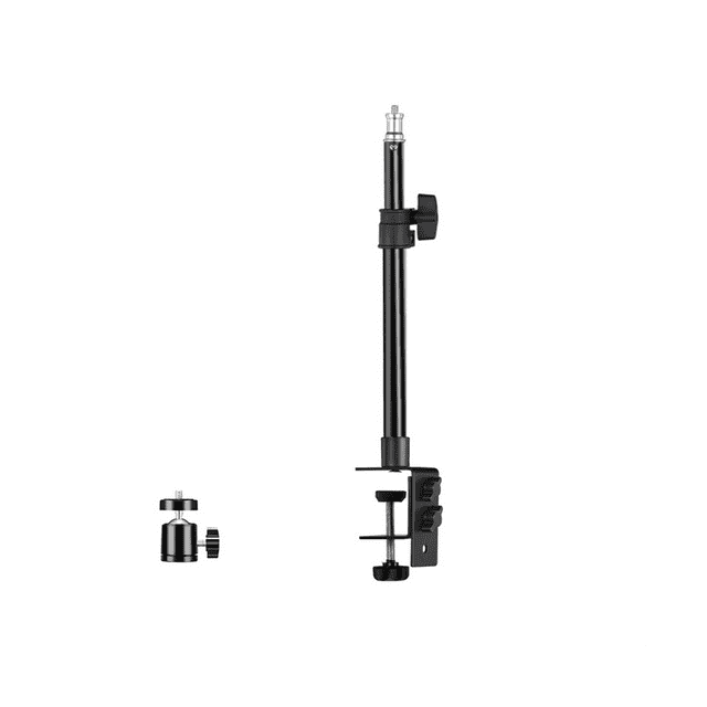 C Tripod Clamp Desk Mount Light Stand with 1/4In Ball Head Table