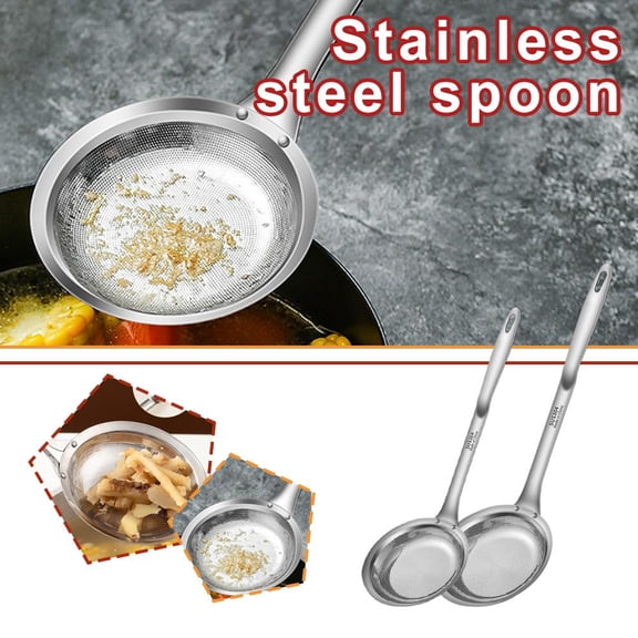 C Type 304 Stainless Steel Oil Filter 9cm Stainless Steel Colander Oil Filter Household Kitchen Multi-Function Oil Skimming To Remove Foam Oil Filter Artifact Oil Filtration