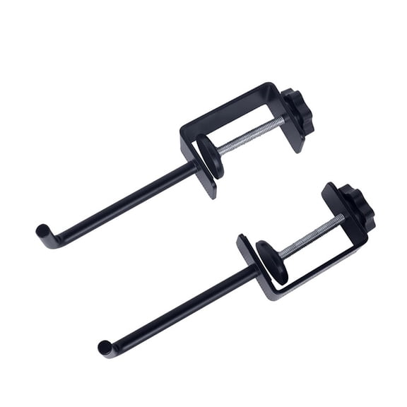 C-Type Desktop Clamps, 2-Pack Adjustable Metal Holder, Heavy-Duty U-Shaped Mount for DIY Projects Furniture Fixing & Hardware Expansion