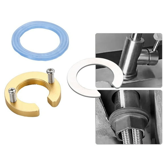 C Type Kitchen Faucet Anti-loosing Nut Cap Fastening Circlip Washer Set