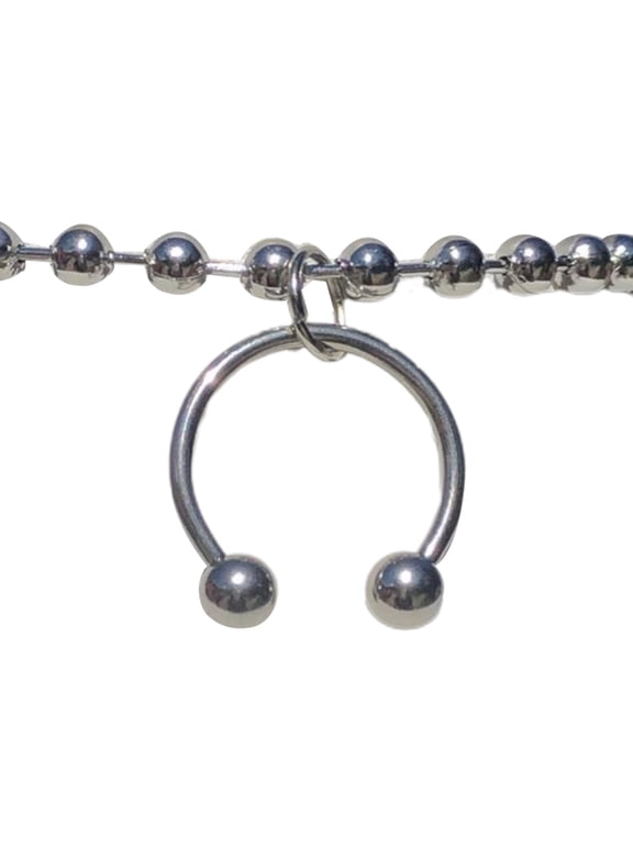 C Type Pendant Necklaces Fashion Neck Chain Jewelry Cool Beads Nightclub Chokers