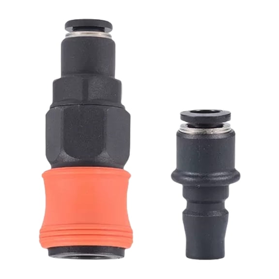 C Type Pneumatic Fittings PU Tube Quick Connectors Features Double Sealing Rings