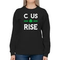 thumbnail image 1 of C Us Rise! Shamrock Sweatshirt Women -GoatDeals Designs, Female Small, 1 of 4