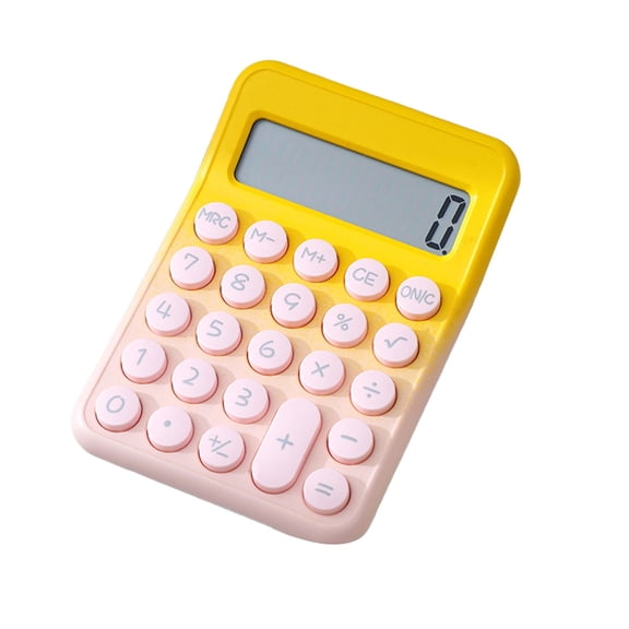 C Vibrant Handheld Calculator With 8-Digit Display And Easy-To-Press Buttons For School And Office