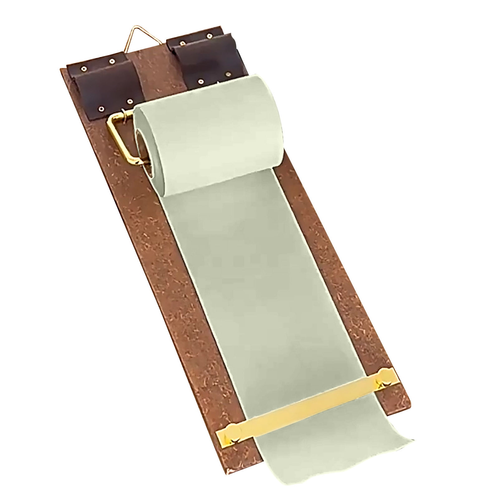 Notebook Paper Rto L C Vintage Clipboard Kraft Notebook With Paper Roll Dark Green For Home ...