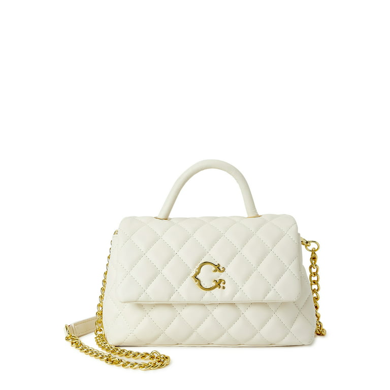 Chanel Pre-owned 2022 Small Diamond-Quilted logo-lettering Shoulder Bag - White