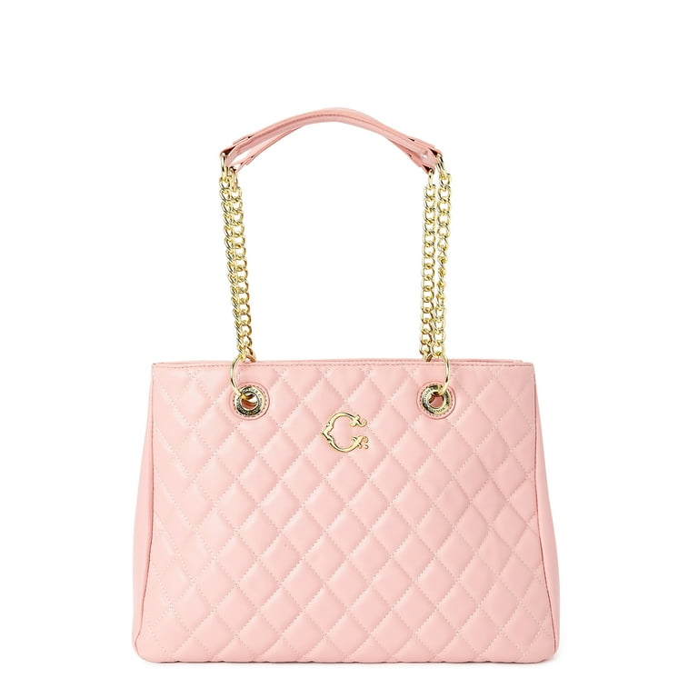 Stitch Detail Bucket Bag Pink PU For Daily Life
