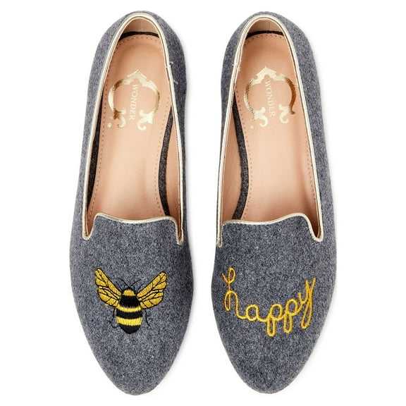 C. Wonder Women's Conversational Smoking Flat