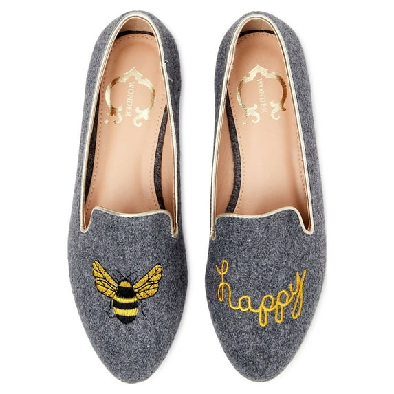 C. Wonder Women's Conversational Smoking Flat