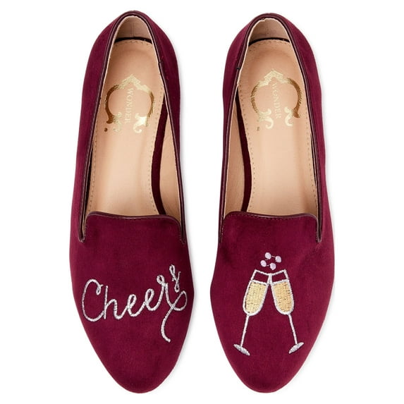 C. Wonder Women's Conversational Smoking Flat