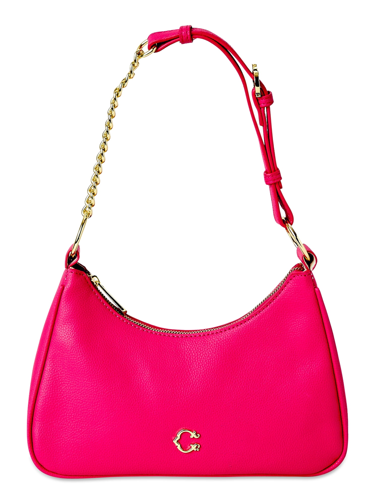 Dooney & Bourke Mini Top Zip Pouch Denim Pink Shoulder Bag