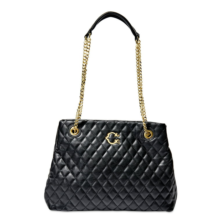 C. Wonder Women's Kimberly Quilted Tote Bag Black 