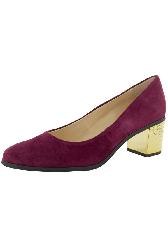 Womens Eliza Suede Pump Shoes, Currant Jam, US 6