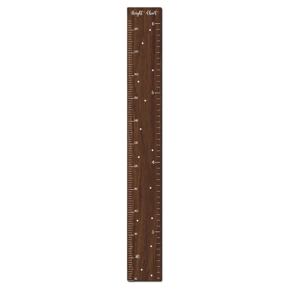 C Wooden Height Chart For Children With Decorative Stickers Sponge Pad And Measuring Tape For Wall-Mounted Growth Monitoring