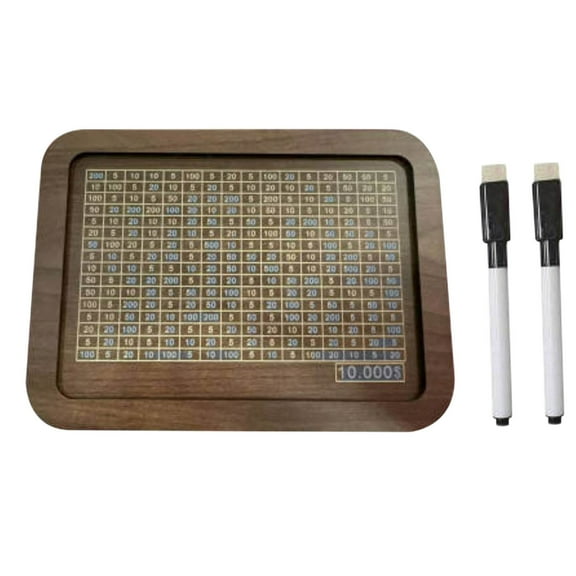 C Wooden Savings Box With Money Counter And Marker Craft Organizer For Adults And Children Portable Case 5.9 X 3.9 X 2.8 Inches Style C