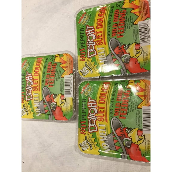C&S CS12553 11.75 Oz Hot Pepper Delight Wild Bird No Melt Suet Dough