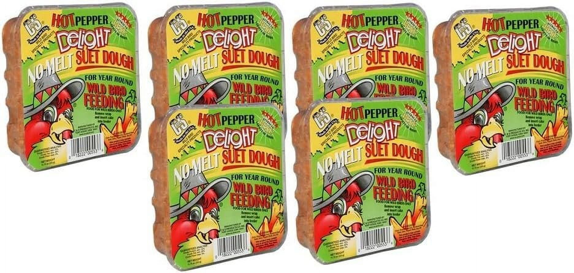 C&S CS12553 11.75 Oz Hot Pepper Delight Wild Bird No Melt Suet Dough