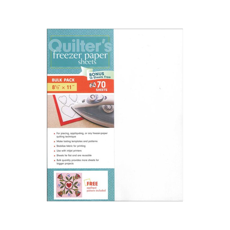 What do quilters use freezer paper for? 