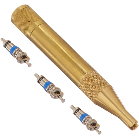 C and D Valve CD3813 Brass Valve Core Tool and Container