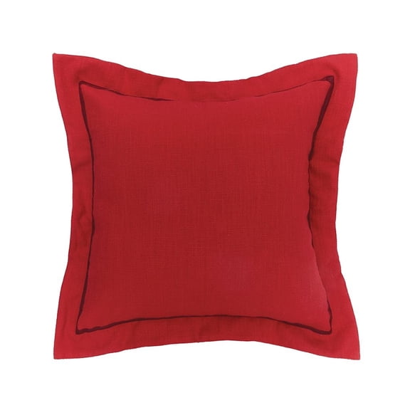 Scarlet Flange Accent Pillow 18" x 18"