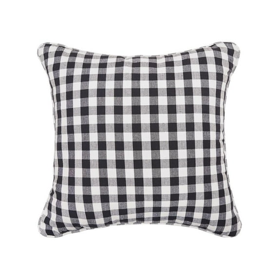 Ashford Black Throw Pillow, 18" x 18"