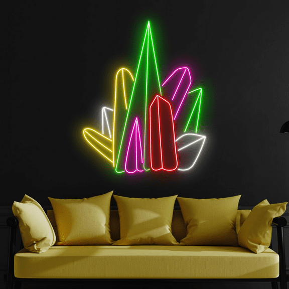 C-craft Abstract Wall Art Neon Sign Led Light for Living Room Wall Decor